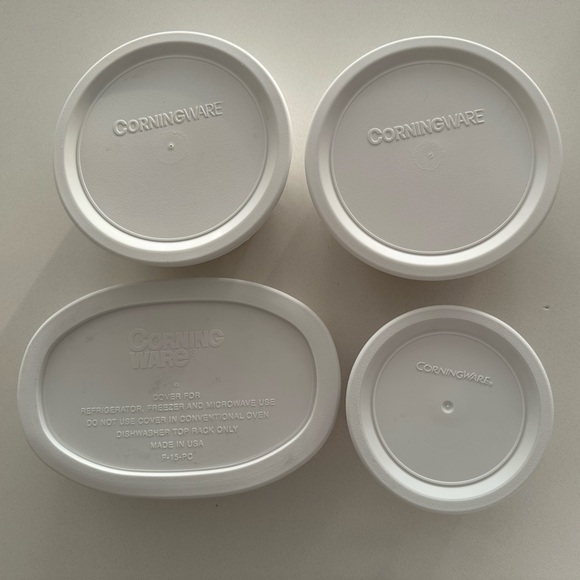 CorningWare White Lid Collection - Picture 1 of 2